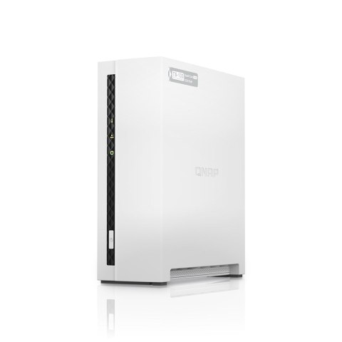 Qnap TS-133, Tower,  1 x 2.5"/3.5" SATA, ARM 1.8GHz Quad core, 2GB, 1 x 1GbE, External adapter (PSU)