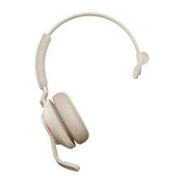 Słuchawki nauszne bezprzewodowe Jabra Evolve2 65 MS Mono Link380c, beige