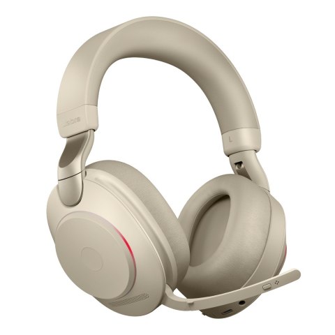 Słuchawki nauszne Jabra Evolve2 85 UC Stereo Link380a, beige + stand