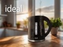 IDEAL CZAJNIK 1,8 L,MOC 1500 W,CZARNY POŁYSK IK112