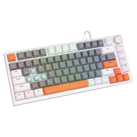 Savio Klawiatura magnetyczna ASTRAL White OUTEMU White jade RGB 3 kolory keycapów