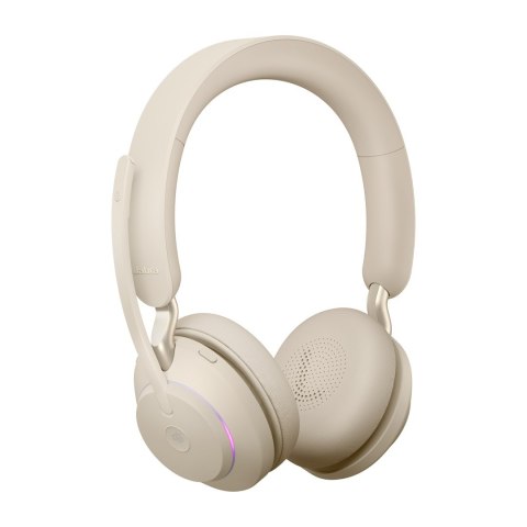 Słuchawki nauszne bezprzewodowe Jabra Evolve2 65 MS Stereo Link380c, beige