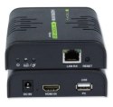 Techly 028214 KVM Extender HDMI+USB po skrętce Cat5e/Cat6, do 120m