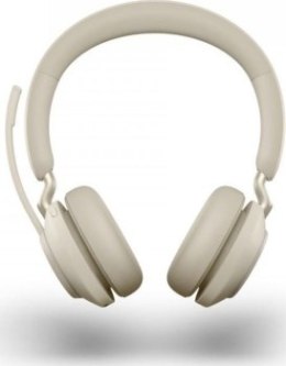 Słuchawki - Słuchawki bezprzewodowe Jabra Evolve 2 65 UC Stereo Beige - 26599-989-898
