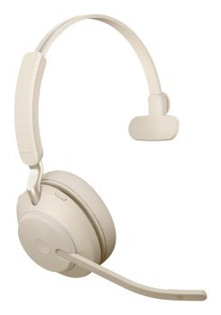 Słuchawki nauszne bezprzewodowe Jabra Evolve2 65 UC Mono Link380c beige