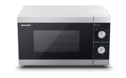 Kuchenka mikrofalowa SHARP YC-MS01E-S (800W; 20l; kolor srebrny) (WYPRZEDAŻ)