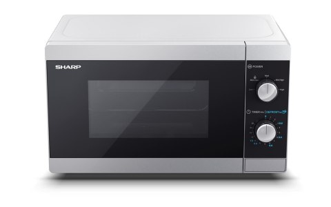 Kuchenka mikrofalowa SHARP YC-MS01E-S (800W; 20l; kolor srebrny) (WYPRZEDAŻ)