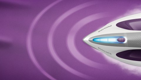 Żelazko z generatorem pary Philips GC9660/30 (2700W; kolor fioletowy) (WYPRZEDAŻ)