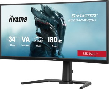 Iiyama G-Master GCB3484WQSU-B1 Red Eagle - 180Hz | UWQHD | 34'' | VA | 0,4ms