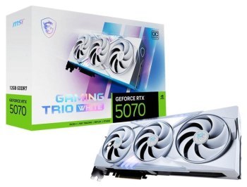 Karta graficzna - MSI GeForce RTX 5070 GAMING TRIO OC WHITE 12GB DLSS 4