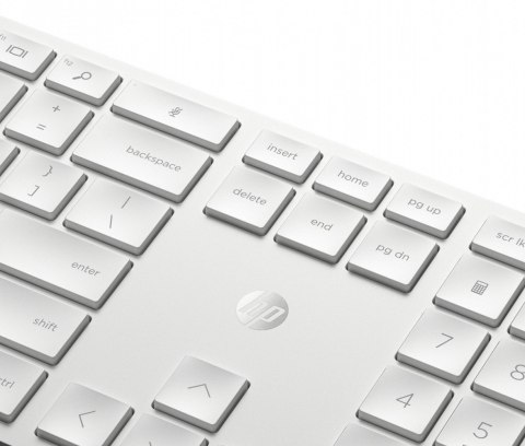 HyperX Zestaw klawiatura i mysz 650 bezprzewodowy biały 4R016AA#ABB