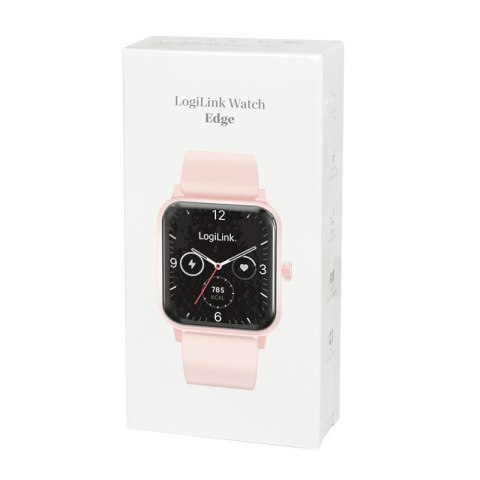 LogiLink Smartwatch LCD, BT5.2 IP68, różowy