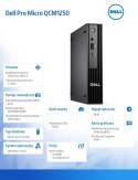 Dell Komputer Dell Pro Micro QCM1250 W11Pro U5 235T/8GB/512GB SSD CL25/WLAN+BT/Kb/90W/TPM/3YPS