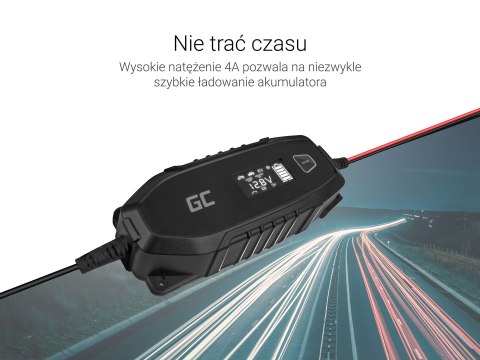 GREEN CELL ŁADOWARKA INTELIGENTNA PROSTOWNIK DO AGM/LIFEPO4/OŁOWIOWE ACAGM07 6-12V 4A (WYPRZEDAŻ)