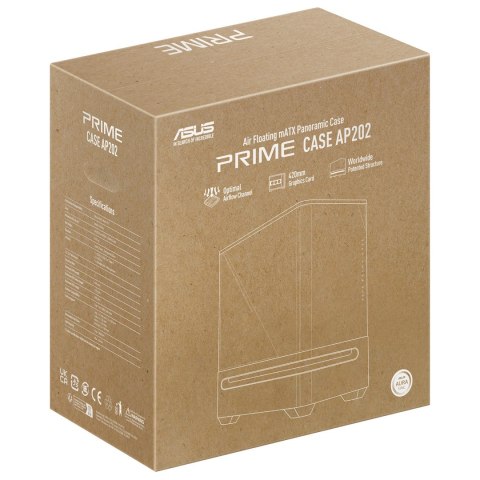 Obudowa ASUS PRIME AP202 TG ARGB BLACK (WYPRZEDAŻ)
