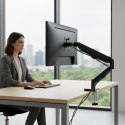 MACLEAN UCHWYT NA MONITOR, SPRĘŻYNA GAZOWA, 17"-32", 2-10KG, BLACK MC-133