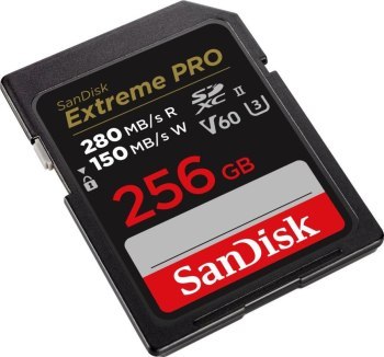 SanDisk SDXC 256GB Extreme Pro 280/150 MB/s V60 UHS-II