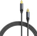 Kabel audio optyczny Vention w oplocie z aluminiowym złączem 10m czarny
