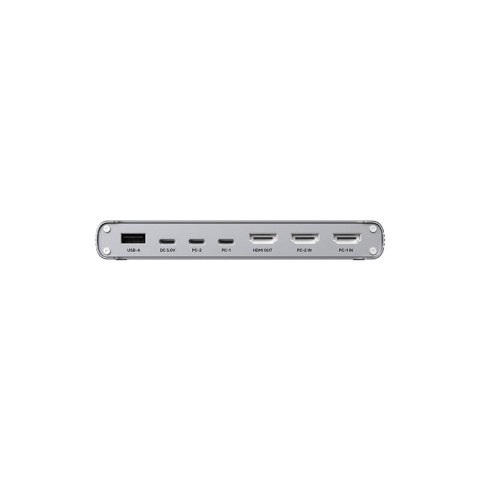 UNITEK PRZEŁĄCZNIK KVM USB-C 10GBPS Z HDMI Z TRANSFEREM PLIKÓW MIĘDZY SYSTEMAMI