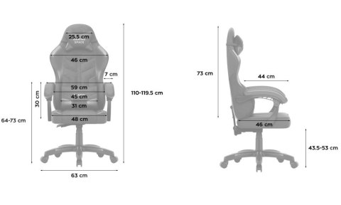 Fotel gamingowy Huzaro Force 2.7 Blue