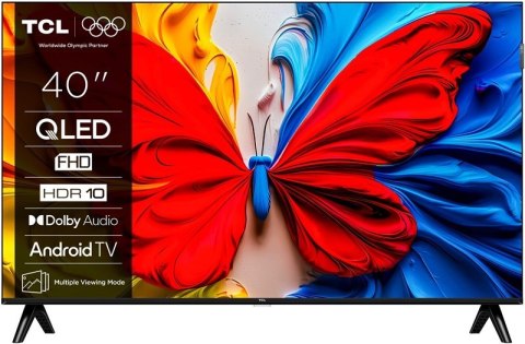 Telewizor TCL QLED 40S5K Rozdział 40 | Telewizor Smart TV | Telewizor z platformą Android | Rozdzielczość FHD | Czarny