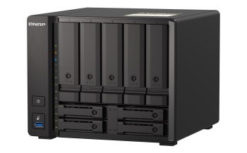 Qnap TS-h973AX-32G Tower 5 x 2.5 /3.5 SATA + 2 x 2.5 U.2 NVMe/SATA+ 2 x 2.5 SATA AMD Ryzen V1500B 4C/8T 32GBDDR4 SODIMM (