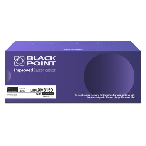 Toner BLACK POINT LBPLXM3150 Lexmark 24B6186