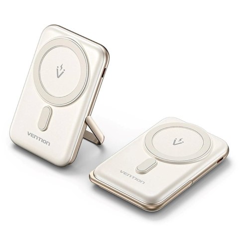 Bezprzewodowy magnetyczny powerbank Vention 20W PD 10000 mAh biały