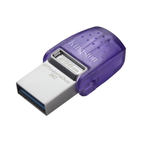 Pendrive KINGSTON DataTraveler microDuo 3C Gen3 (256 GB /Szaro-fioletowy )