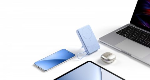 XIAOMI PowerBank Magnetic 10000 z podstawką szary