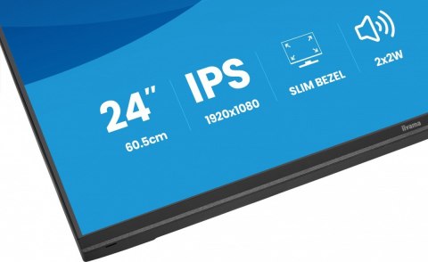 IIYAMA Monitor ProLite 23.8 cala X2497HSU-B1 IPS,FHD,HDMI,DP,120Hz,350CD,2xUSBv3.2, 2xUSB-C, GW 5lat