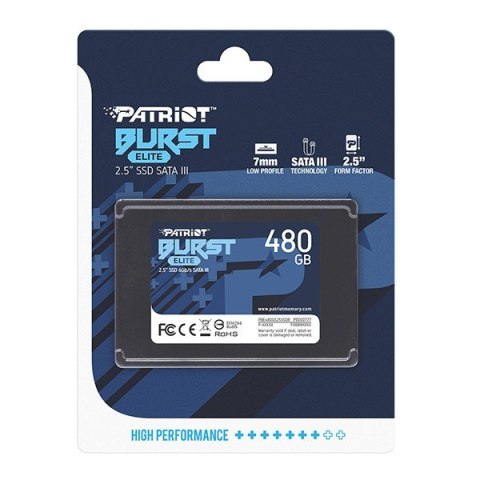 Dysk SSD PATRIOT Burst Elite 480 GB (2.5″ /480 GB )