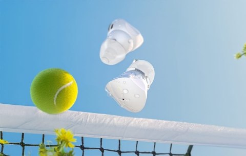 Bezprzewodowe słuchawki douszne Vention Donut-Shaped BT 5.3 IPX4 białe