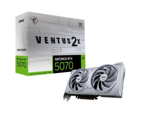Karta graficzna MSI GeForce RTX 5070 VENTUS 2X OC WHITE 12GB GDDR7 (RTX 5070 12G VENTUS 2X OC WHITE)