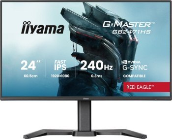 Iiyama G-Master GB2471HS-B1 Red Eagle - 240Hz | Full HD | Fast IPS | 23.8''