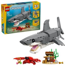 LEGO Creator 3w1 - Groźny rekin i skrzynia ze skarbem 31381