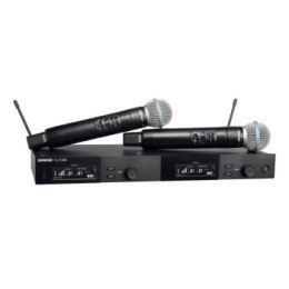 Shure SLXD24DE/B58-G59 - Podwójny cyfrowy system bezprzewodowy z dwoma nadajnikiami/mikrofonami do ręki