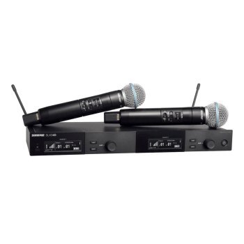 Shure SLXD24DE/B58-G59 - Podwójny cyfrowy system bezprzewodowy z dwoma nadajnikiami/mikrofonami do ręki