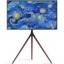 Uchwyt - Techly 105209 Stojak podłogowy TV LED/LCD 45-65 cali 32kg, tripod, drewno