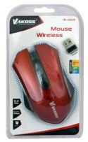 Mysz Bezprzewodowa VAKOSS TM-658UR Czerwono-Czarny