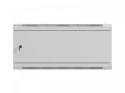 Lanberg Szafa instalacyjna rack wisząca 19 cali 4U 600x450 szara drzwi metalowe (flat pack)