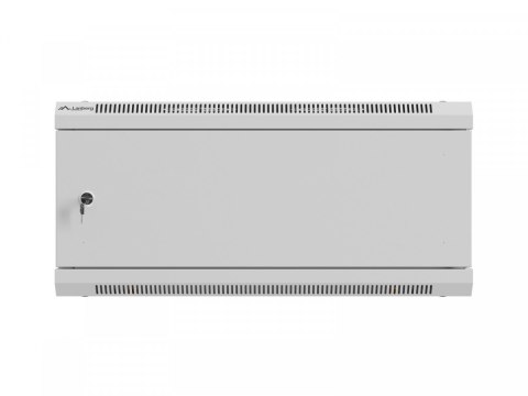 Lanberg Szafa instalacyjna rack wisząca 19 cali 4U 600x450 szara drzwi metalowe (flat pack)