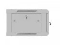Lanberg Szafa instalacyjna rack wisząca 19 cali 4U 600x450 szara drzwi metalowe (flat pack)