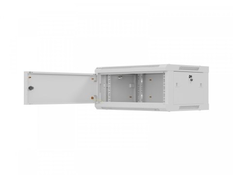 Lanberg Szafa instalacyjna rack wisząca 19 cali 4U 600x450 szara drzwi metalowe (flat pack)