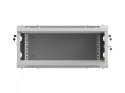 Lanberg Szafa instalacyjna rack wisząca 19 cali 4U 600x450 szara drzwi metalowe (flat pack)