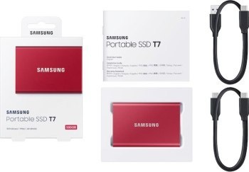 Dysk Samsung SSD T7 Portable 2TB MU-PC2T0R/WW czerwony