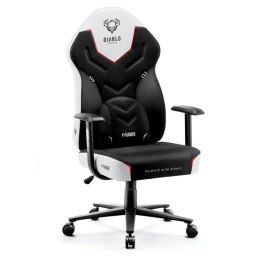 Fotel gamingowy DIABLO X-GAMER fotel czarno-biały (WYPRZEDAŻ)