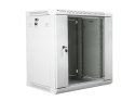 Szafa rack Lanberg WF01-6412-10S (12U; 635mm / 600mm / 450 mm; wisząca; Szklane; 19''; kolor szary) (WYPRZEDAŻ)