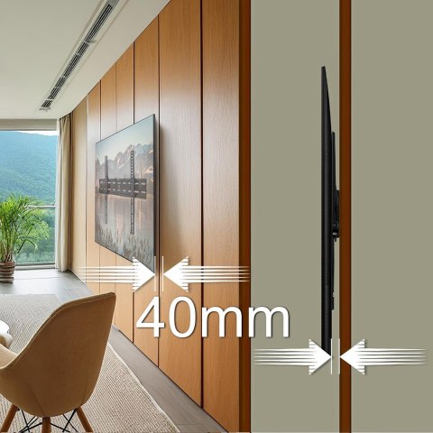 Uchwyt ścienny do telewizora Maclean MC-862 (ścienne; 26" - 55"; max. 40kg)