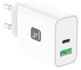TECHLY ŁADOWARKA SIECIOWA GAN USB-C 30W PD I USB-A
